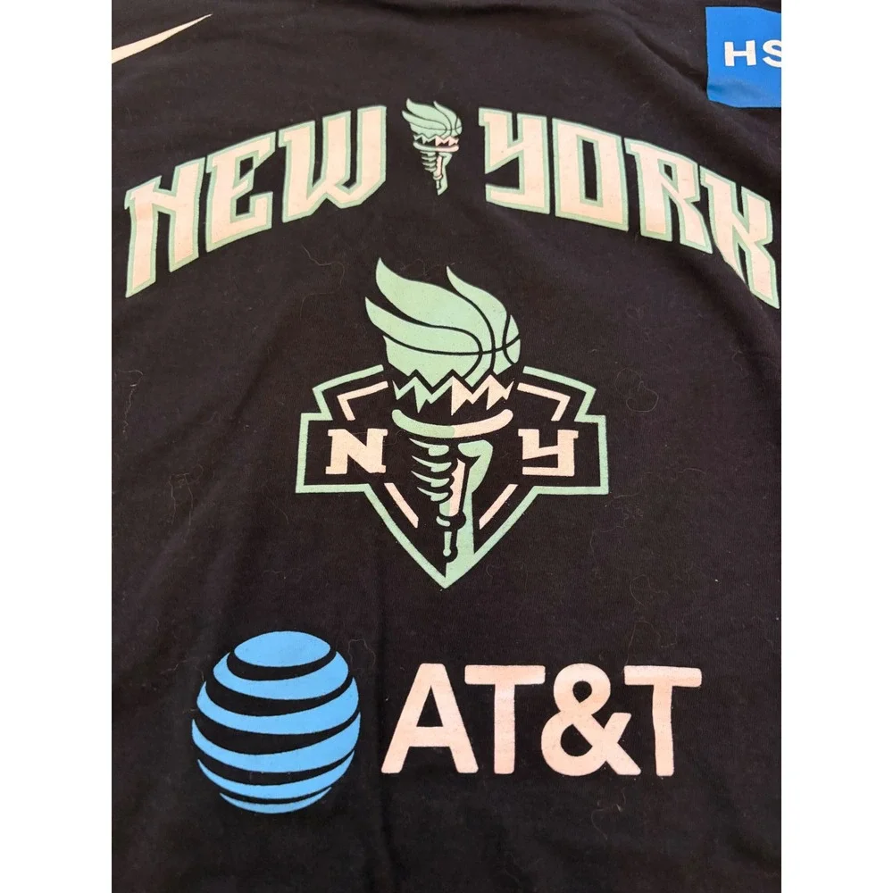 Nike‎ Sabrina Ionescu New York Liberty WNBA Player T-Shirt Black XL #20 AT&T HSS